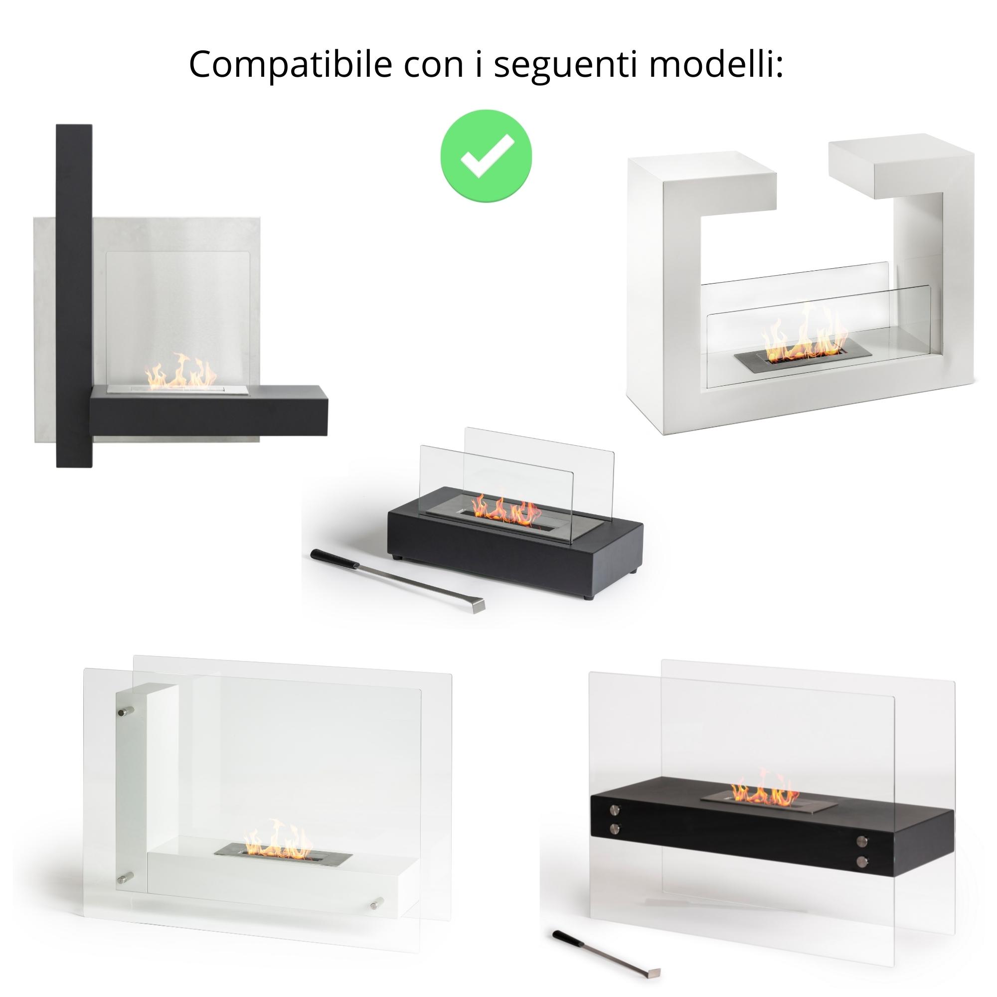 Bruciatore Per Biocamino 25,8 x 9,9 LARGE - Norbe Bruciatore Per Biocamino 25,8 x 9,9 LARGE - immagine 4