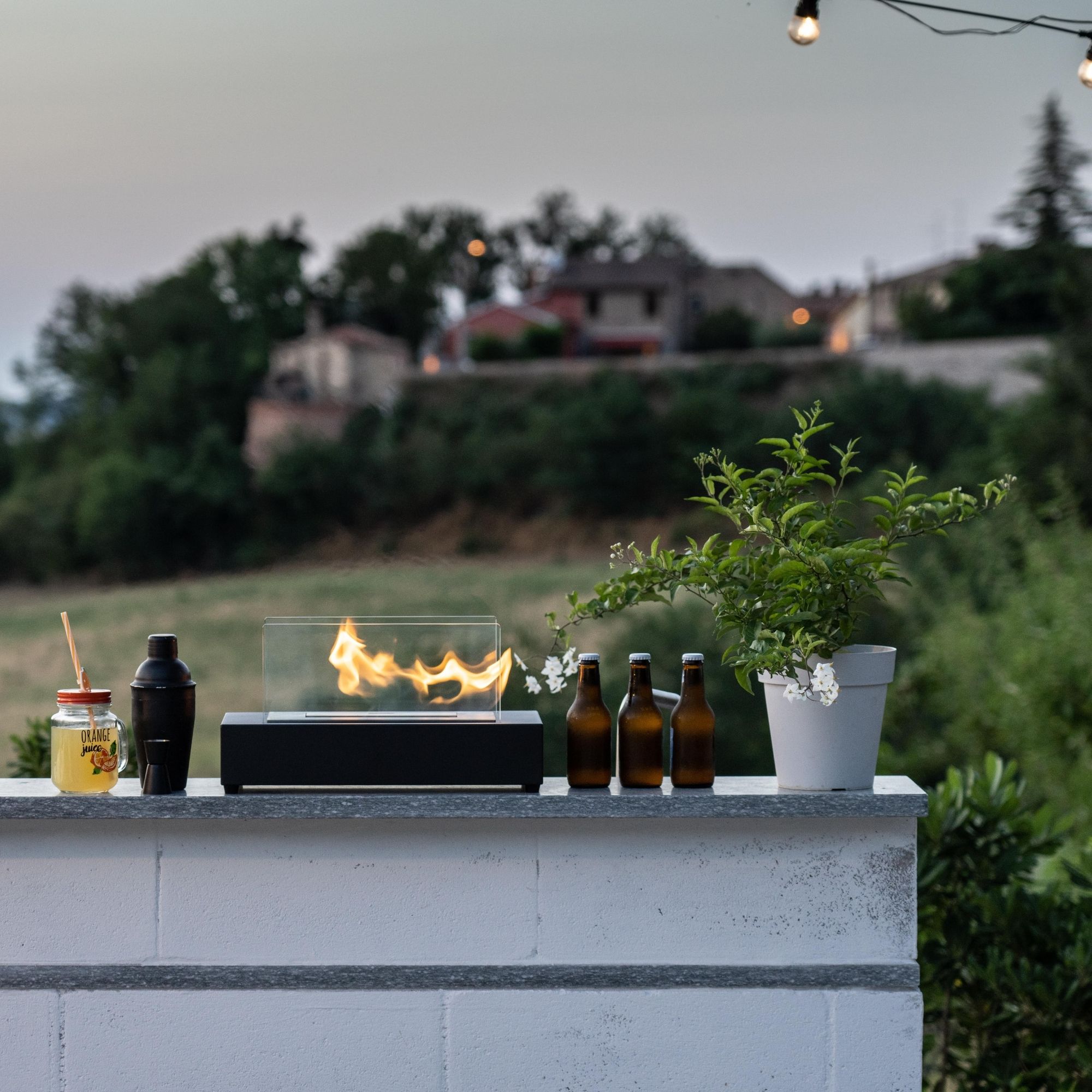 Camino bioetanolo da Tavolo ELDUR Nero - Norbe Camino bioetanolo da Tavolo ELDUR Nero - immagine 3