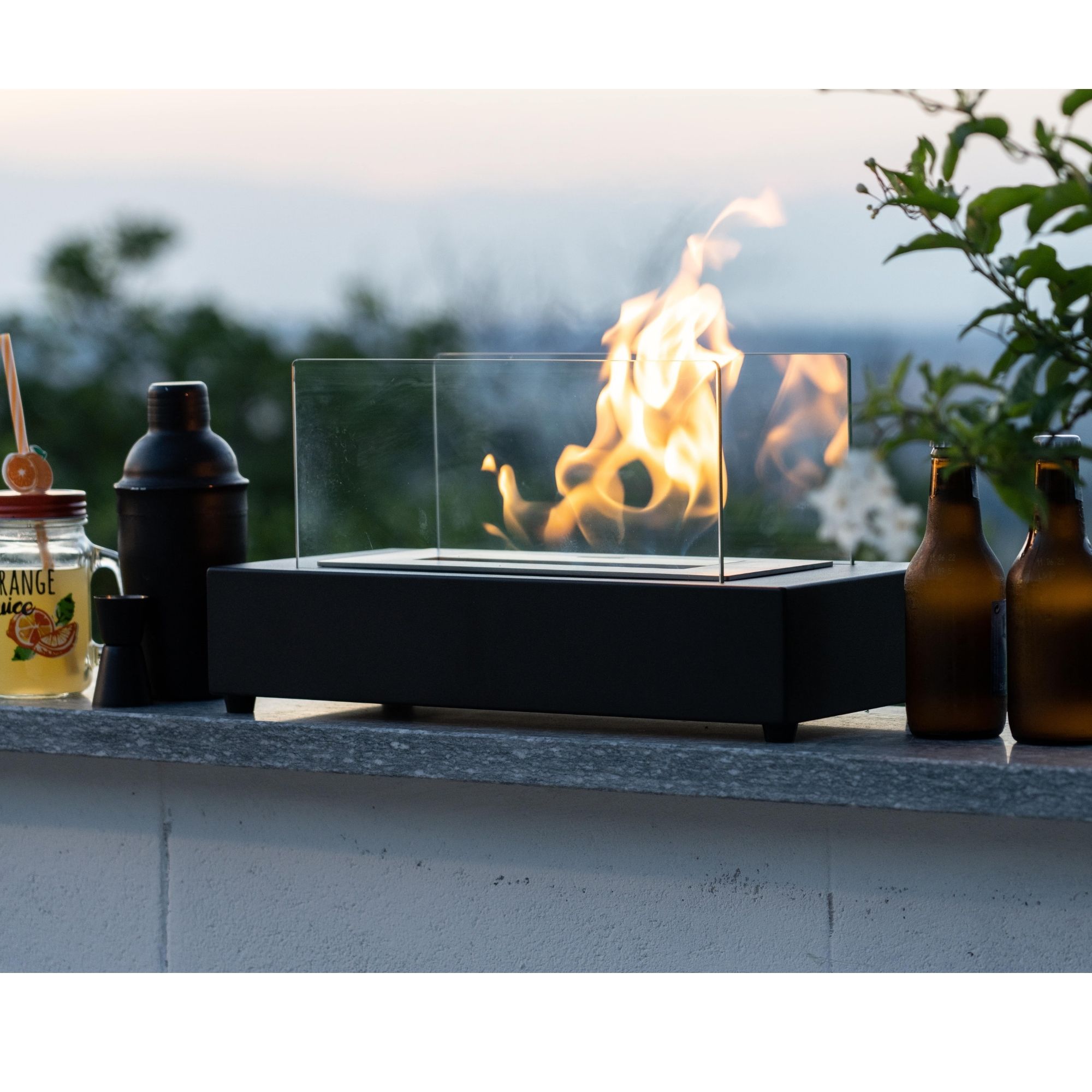 Camino bioetanolo da Tavolo ELDUR Nero - Norbe Camino bioetanolo da Tavolo ELDUR Nero - immagine 2