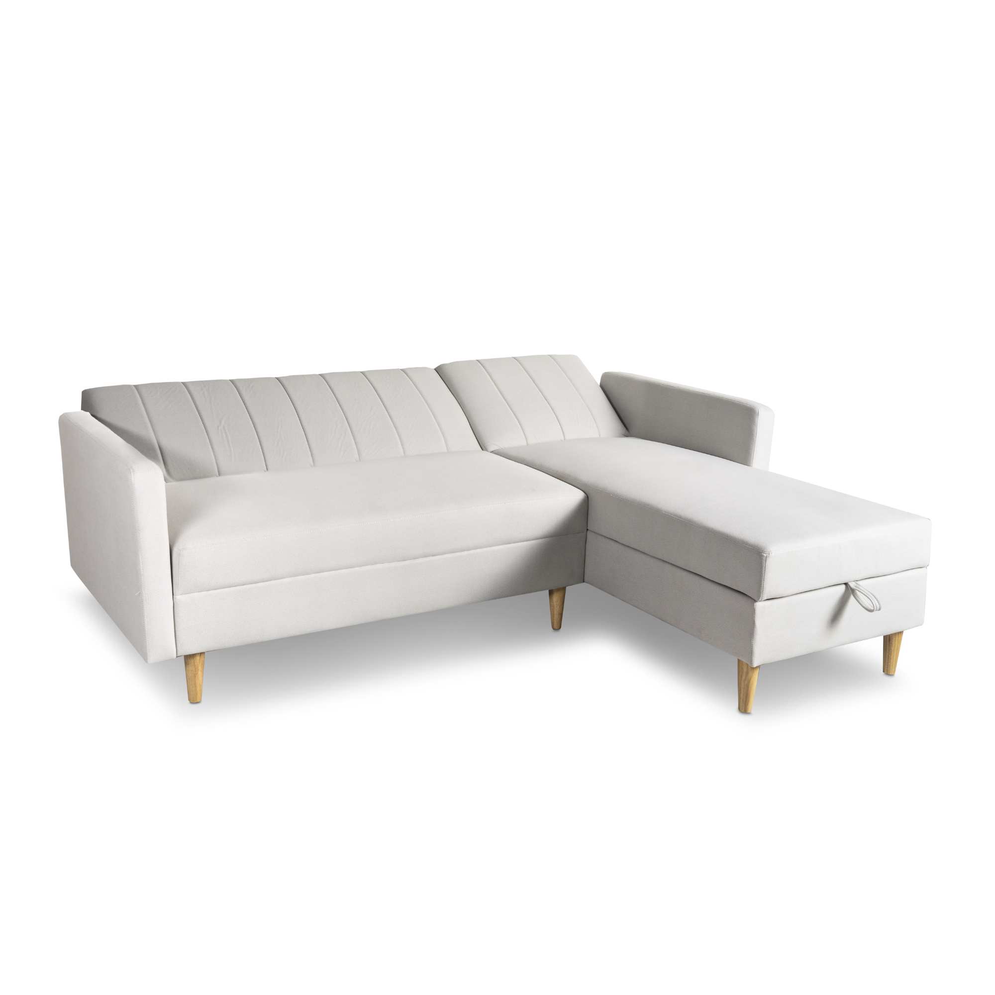 Divano letto contenitore Grigio chiaro HARALD - Norbe Divano letto contenitore DIV-001-GC