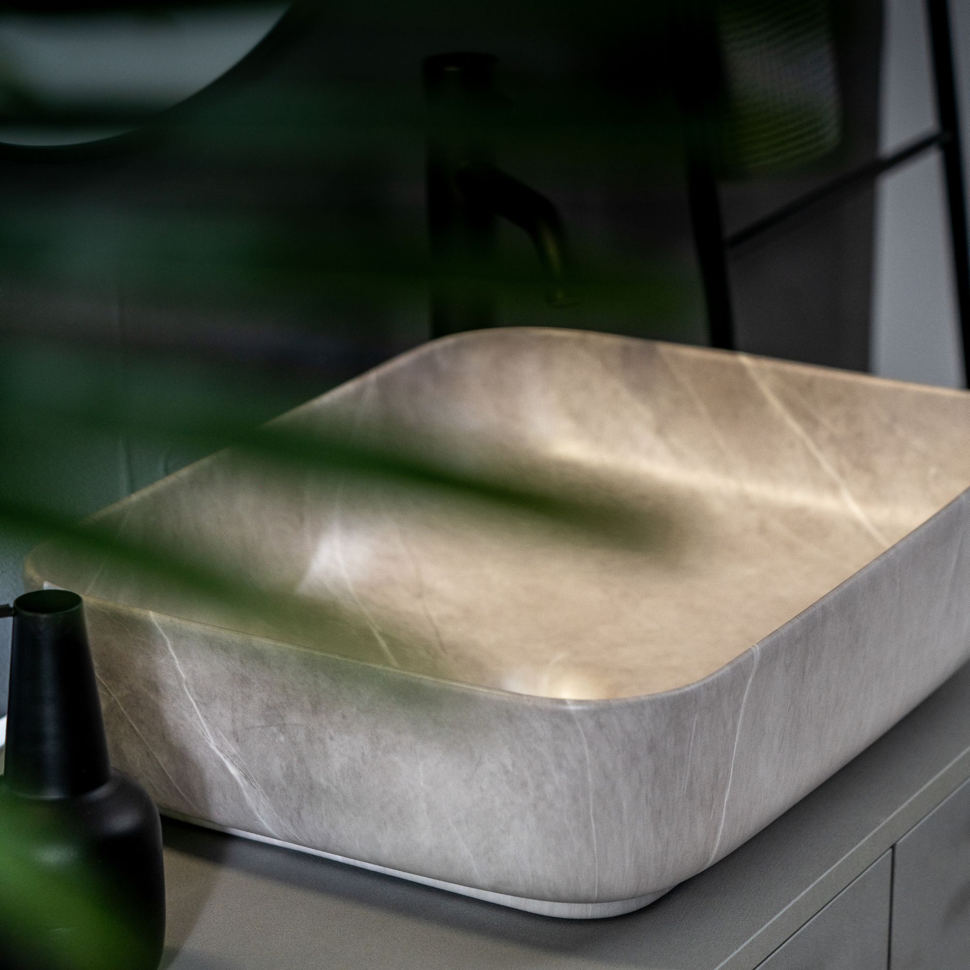 Lavabo da appoggio MARMO GRIGIO 50x38,5 cm - MIRMO - Norbe LAV-004-MG_62