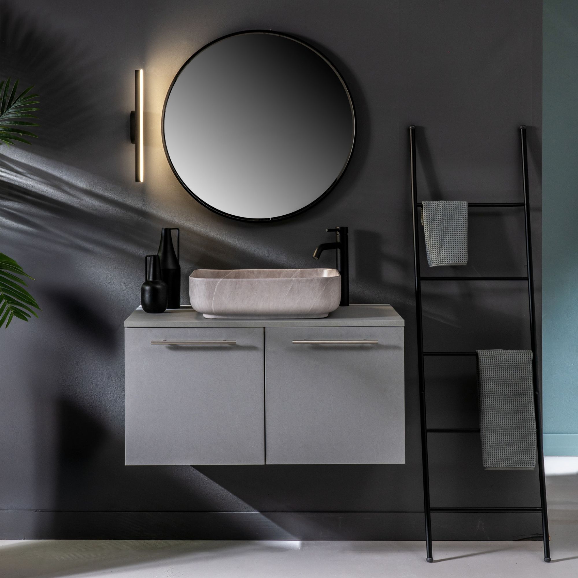 Lavabo da appoggio MARMO GRIGIO 50x38,5 cm - MIRMO - Norbe Lavabo da appoggio MARMO GRIGIO 50x38,5 cm - MIRMO - immagine 4