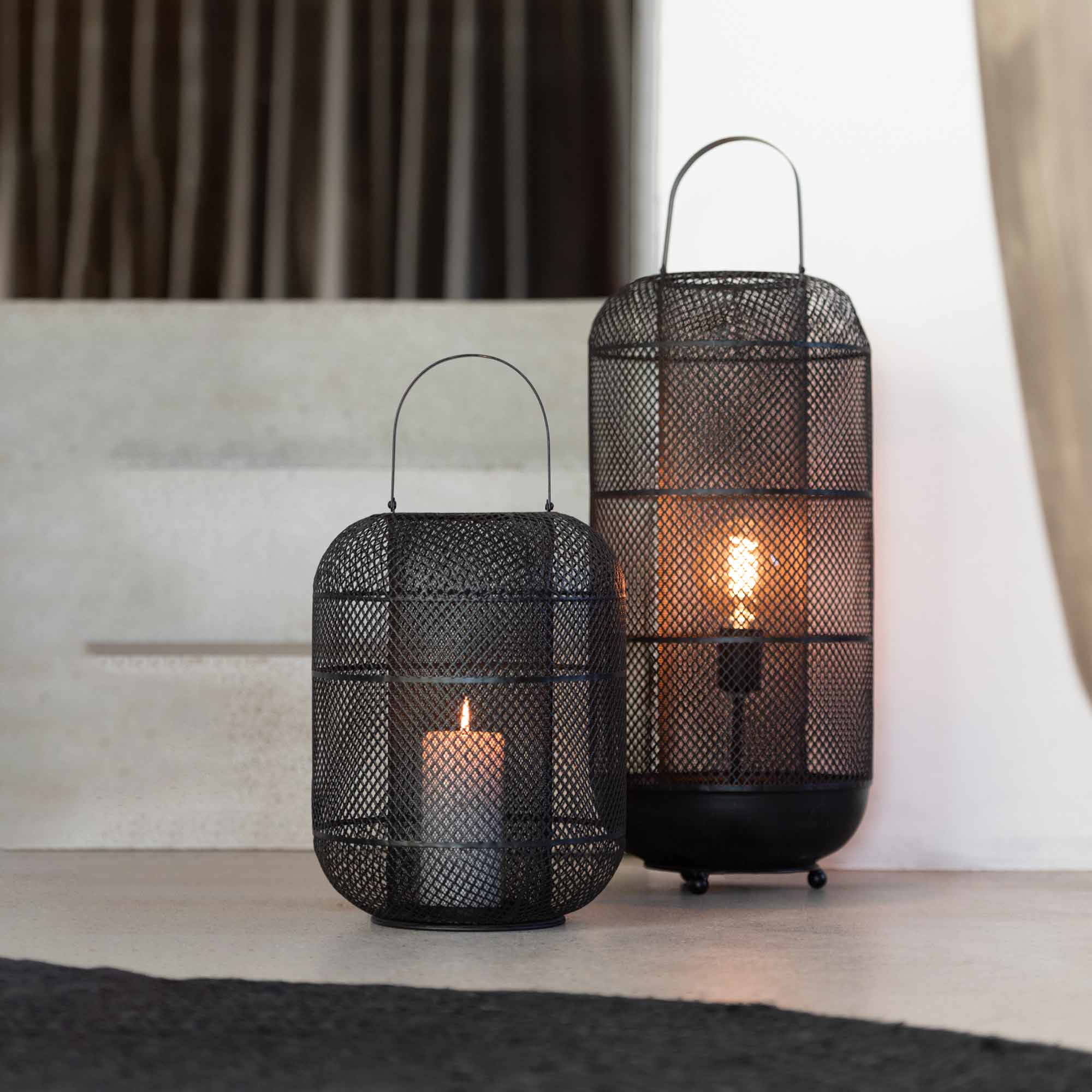 Lanterna In Metallo NETA - Norbe lanterna-metallo-cilindrica-15536-B