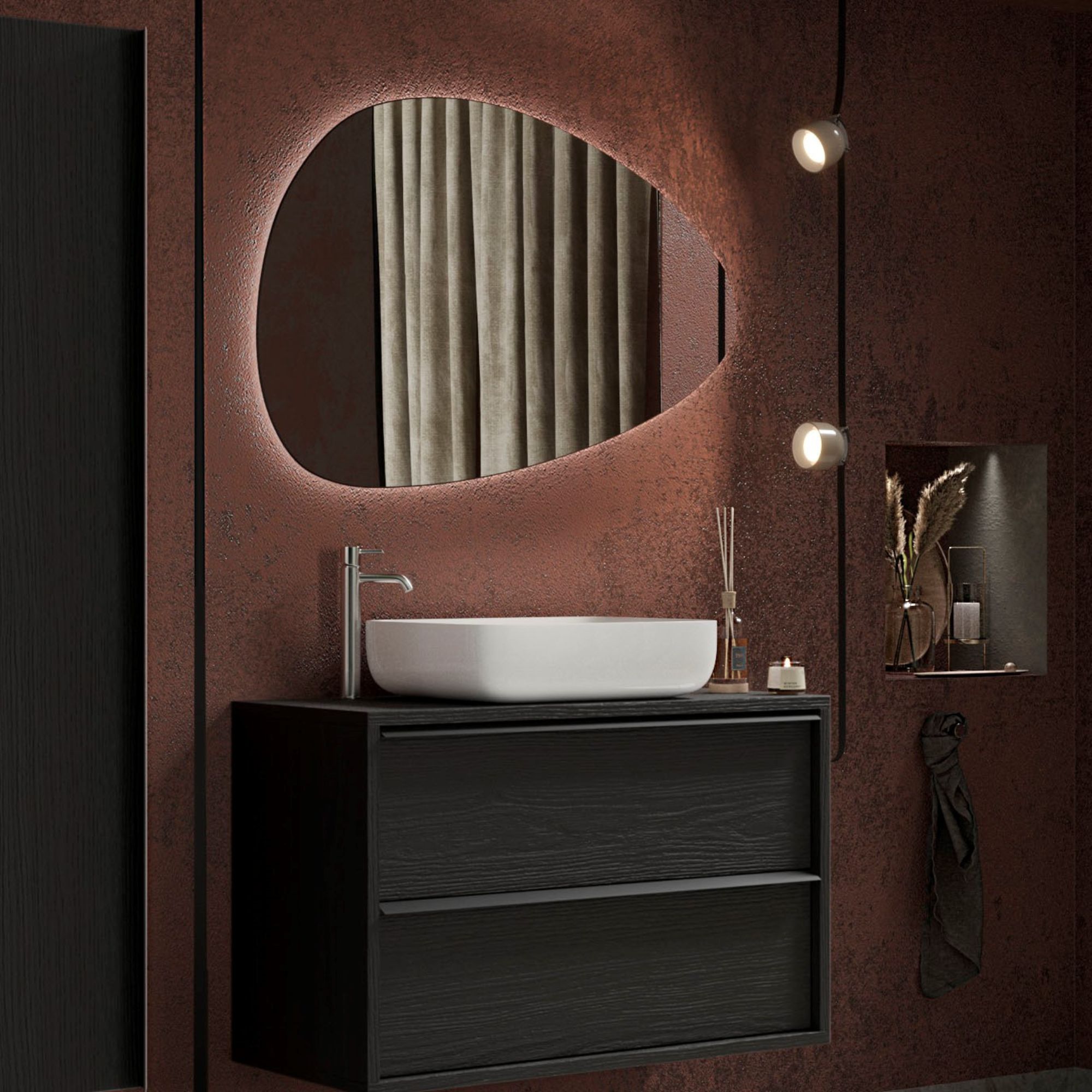 Lavabo da appoggio BIANCO 50x38,5 cm - MIRMO - Norbe Lavabo da appoggio BIANCO 50x38,5 cm - MIRMO - immagine 3